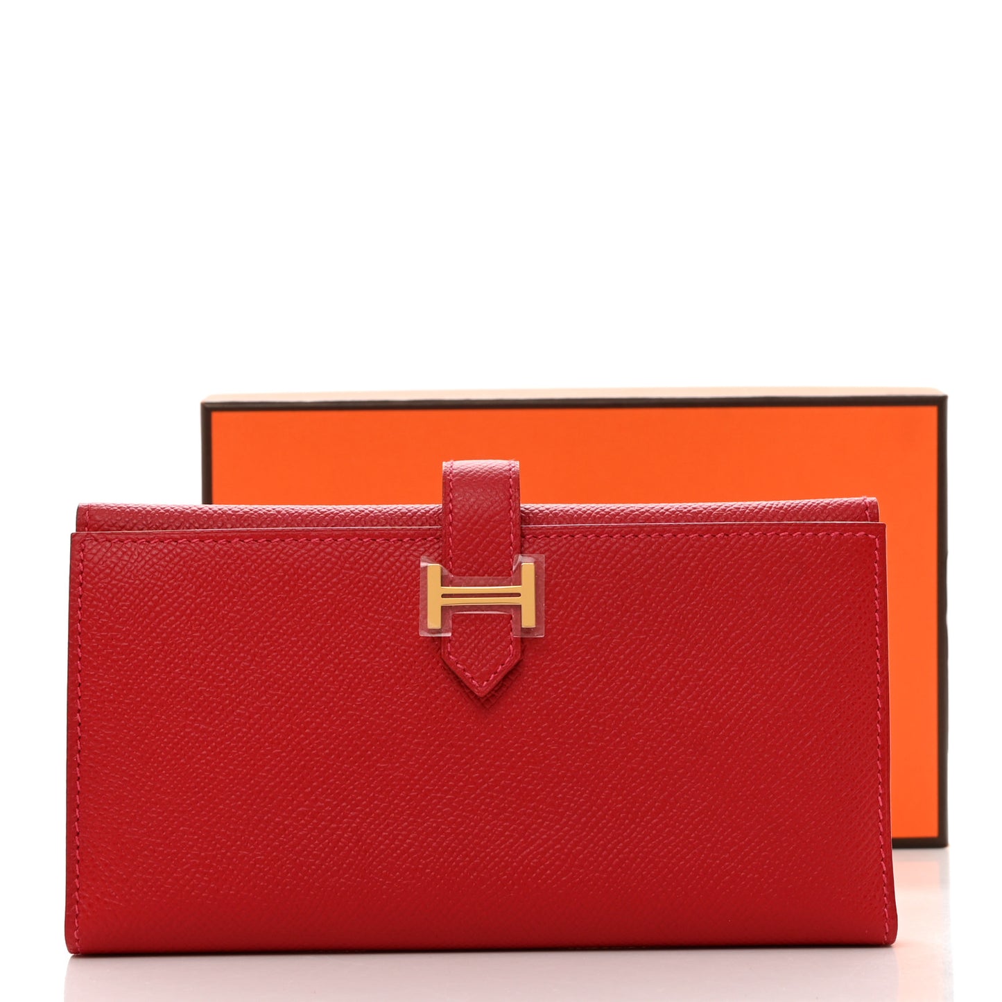 Epsom Bearn Gusset Wallet Rouge Casaque