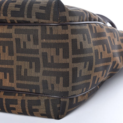 Fendi Zucca Small Chef Shopping Tote Tobacco Moro 6 of 11