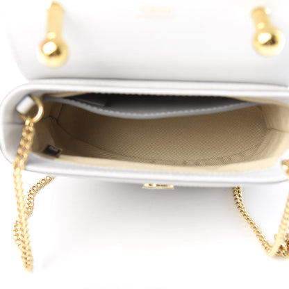 Chloe Calfskin Lizard Embossed Small Aby Lock Light Cloud 5 of 10