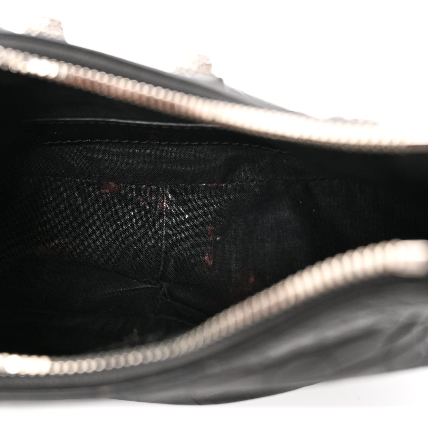 Balenciaga Extra Supple Calfskin Crystal Crocodile Embossed Le Cagole Shoulder Bag XS Black 6 of 11