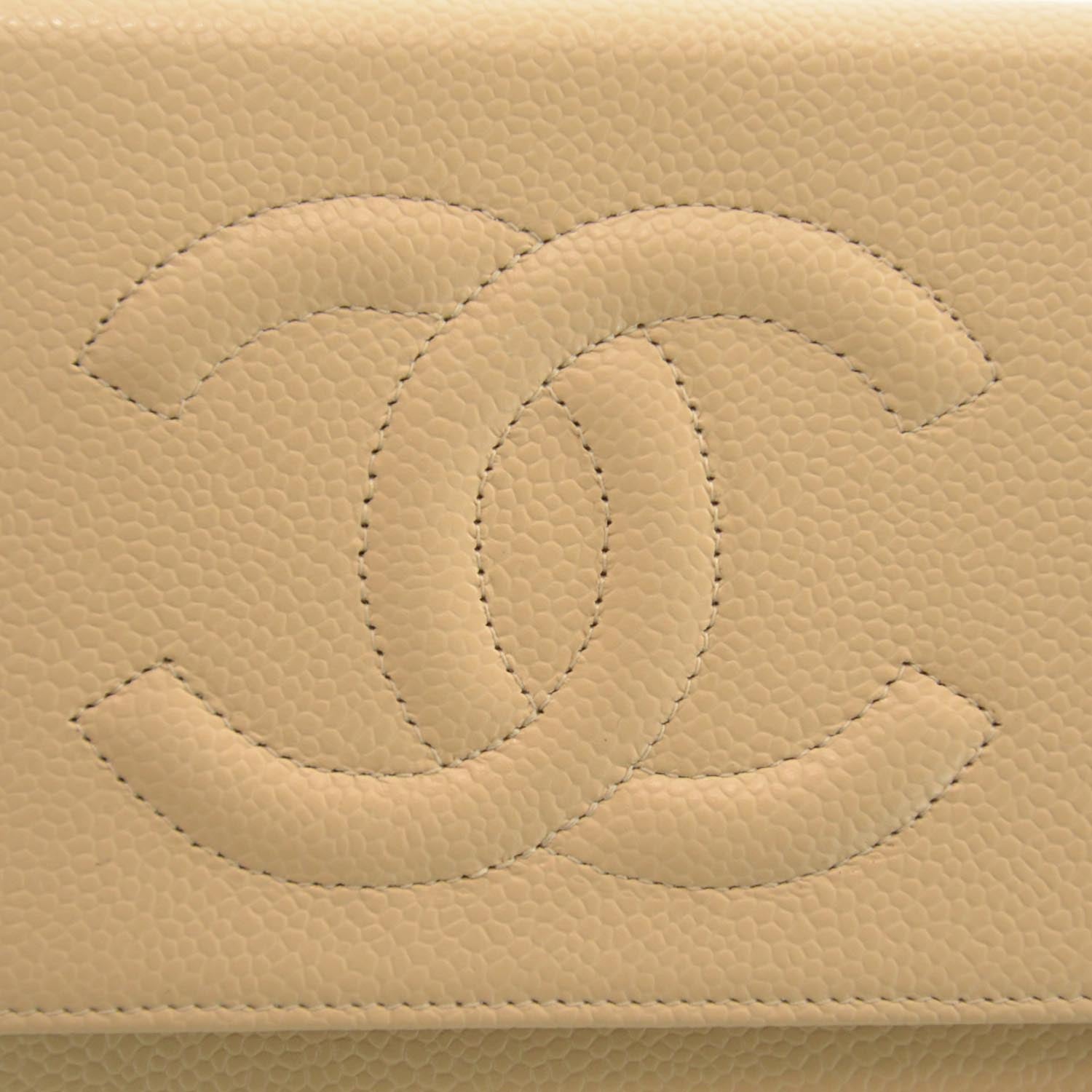 Chanel Caviar Wallet on Chain WOC Beige Clair 5 of 9