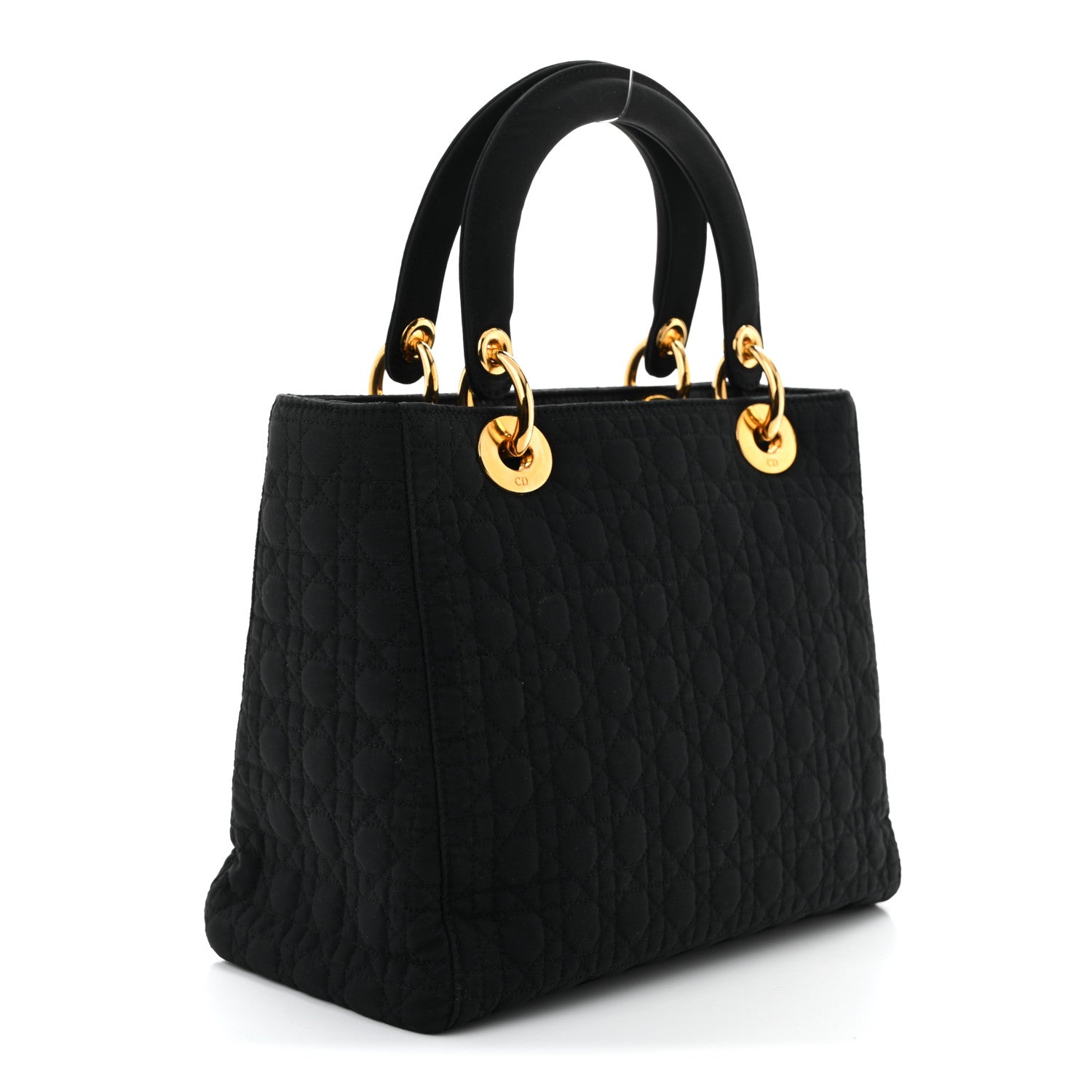 Christian Dior Nylon Cannage Large Lady Dior Black 3 of 10
