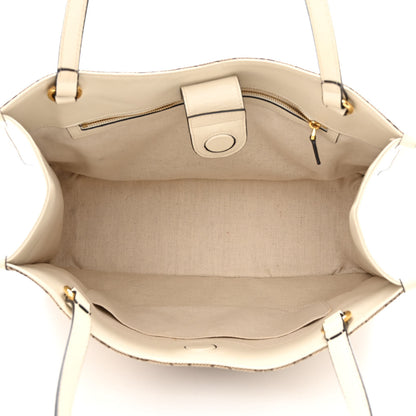 Gucci Monogram New Sakai Calfskin Lux Horsebit 1955 Tote Beige Ebony Mystic White 5 of 11