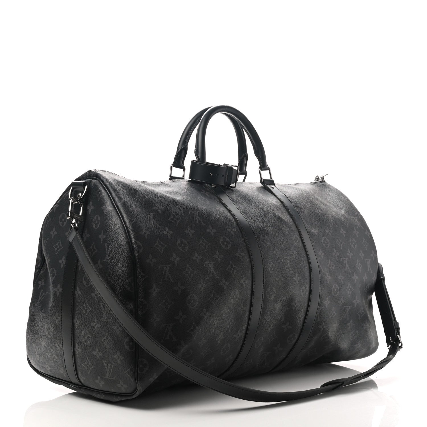 Louis Vuitton Monogram Eclipse Keepall Bandouliere 55 2 of 12