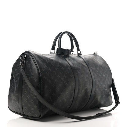 Louis Vuitton Monogram Eclipse Keepall Bandouliere 55 2 of 12