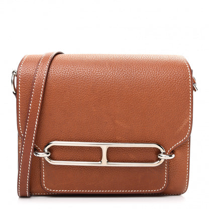Hermes Barenia Faubourg Mini Sac Roulis Fauve 1 of 12