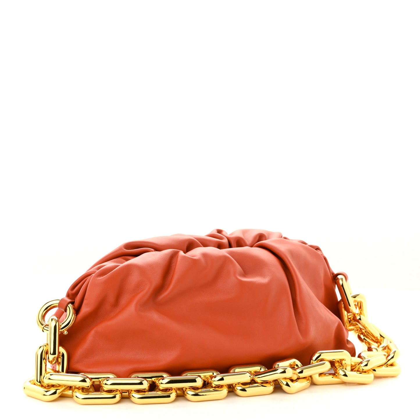 Calfskin The Pouch Chain Orange