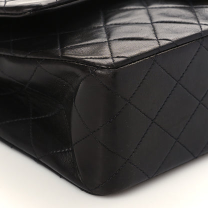 Chanel Lambskin Quilted Medium Double Flap Black 9 of 10