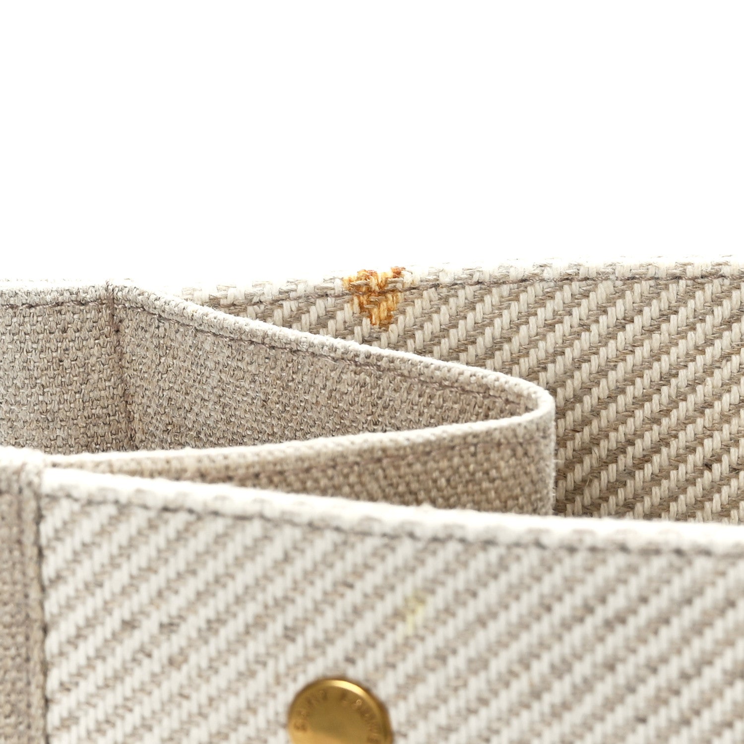 Saint Laurent Linen Calfskin Small Rive Gauche Tote Beige Sea Salt 10 of 10
