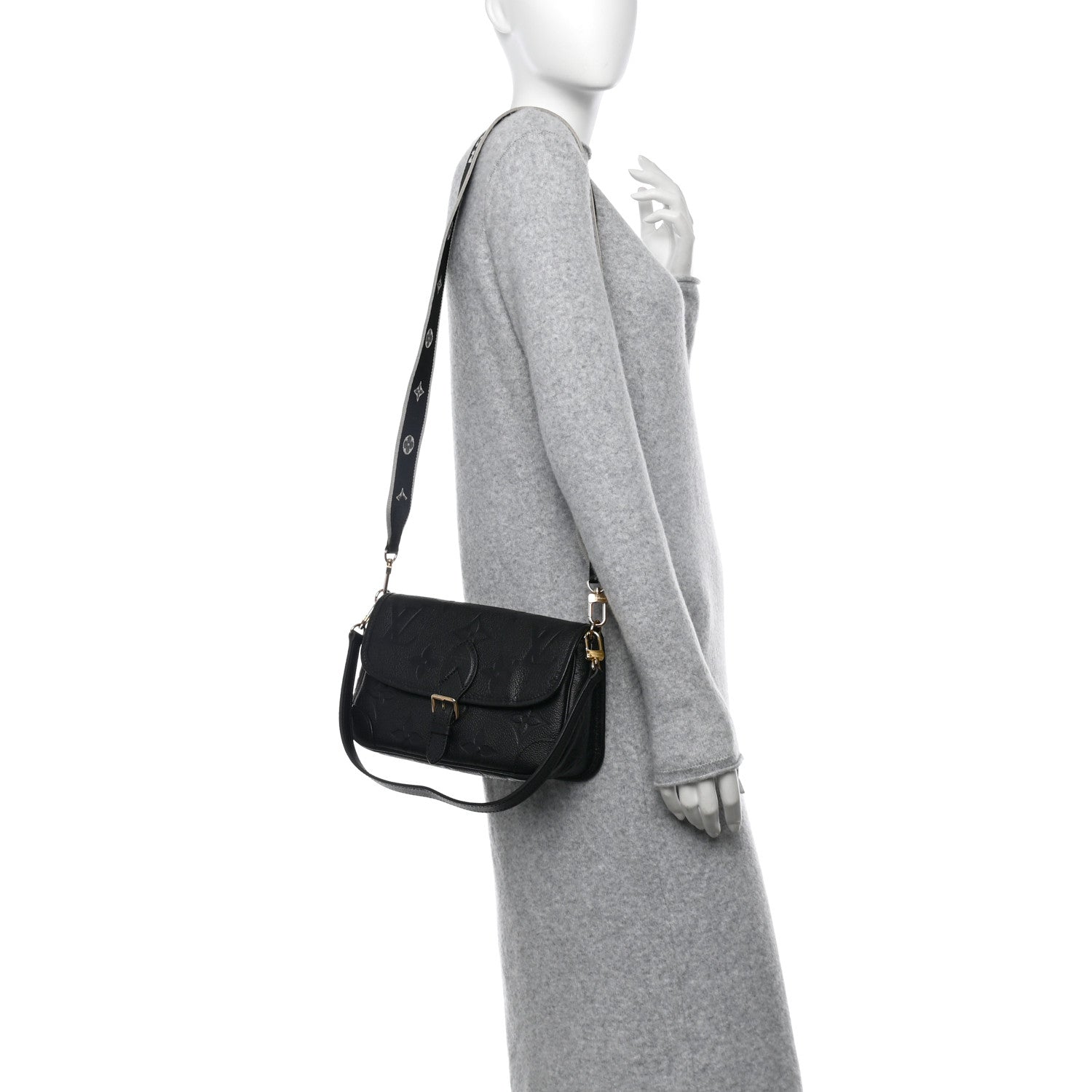 Louis Vuitton Empreinte Monogram Giant Diane Black 2 of 9