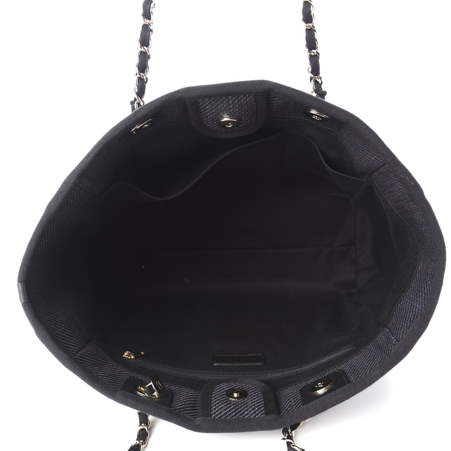 Chanel Mixed Fibers Calfskin Small Deauville Tote Black 5 of 11
