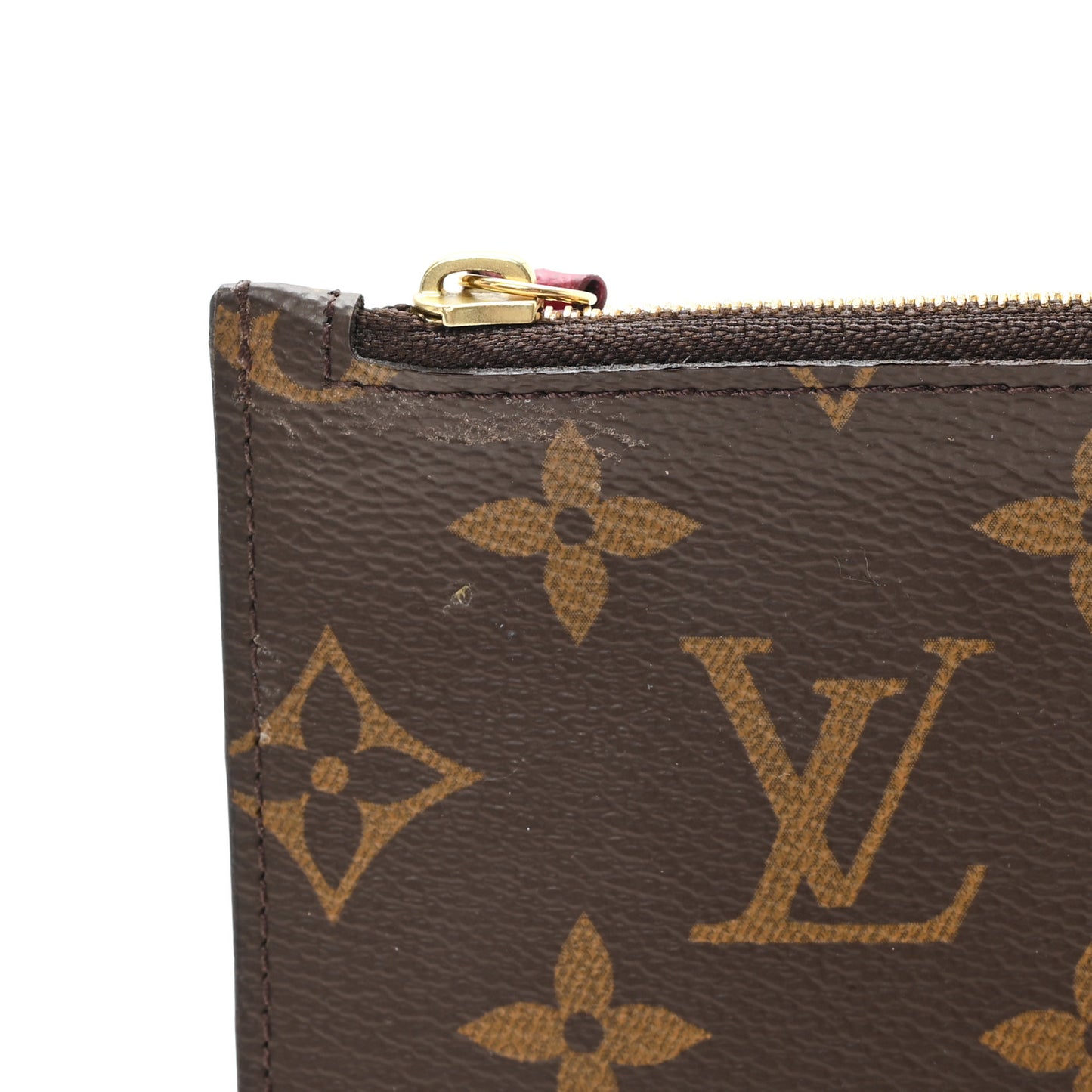 Monogram Josephine Wallet Zippered Insert Fuchsia