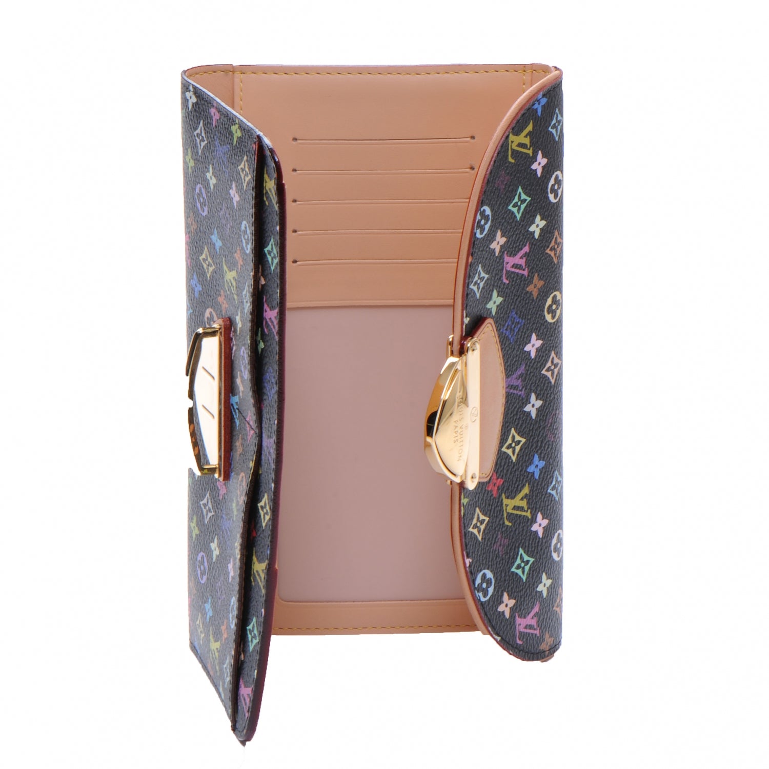 Louis Vuitton Monogram Multicolor Eugenie Wallet Black 5 of 7