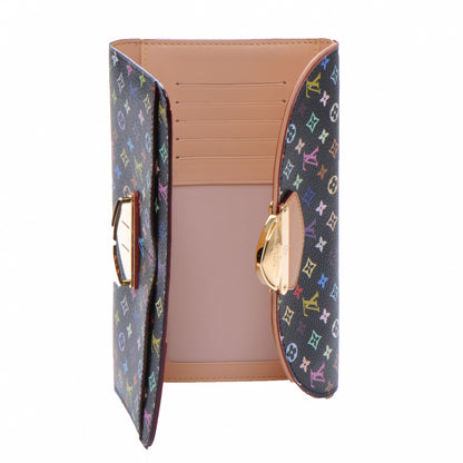 Louis Vuitton Monogram Multicolor Eugenie Wallet Black 5 of 7