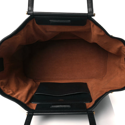 MCM Coated Canvas Studded Shopper Tote Black 4 of 9