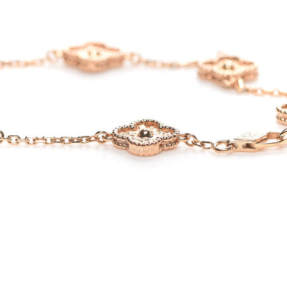 Van Cleef & Arpels 18K Rose Gold 6 Motifs Sweet Alhambra Bracelet 6 of 7