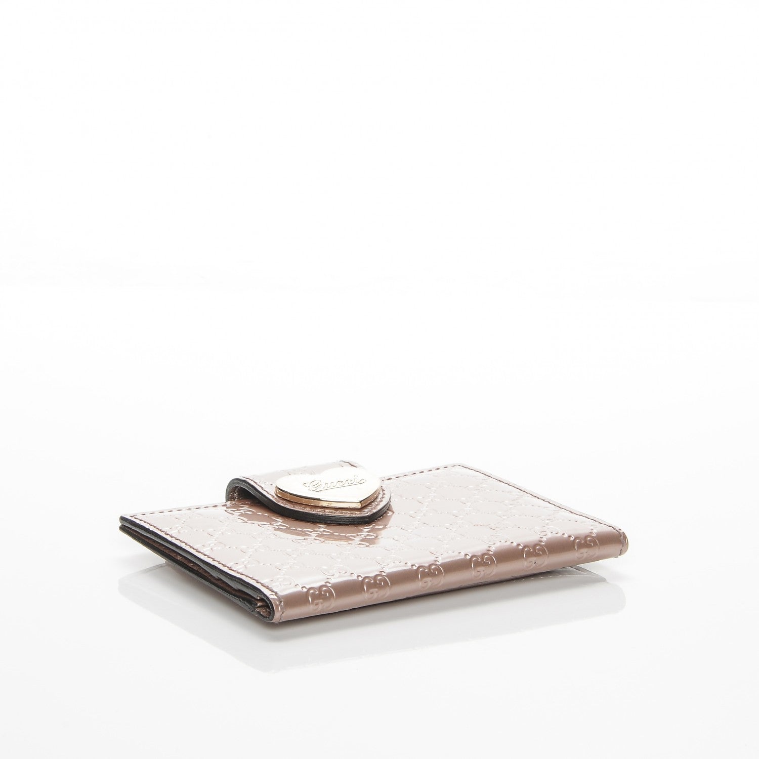 Gucci Metallic Microguccissima Heart Travel Wallet Pink 4 of 6