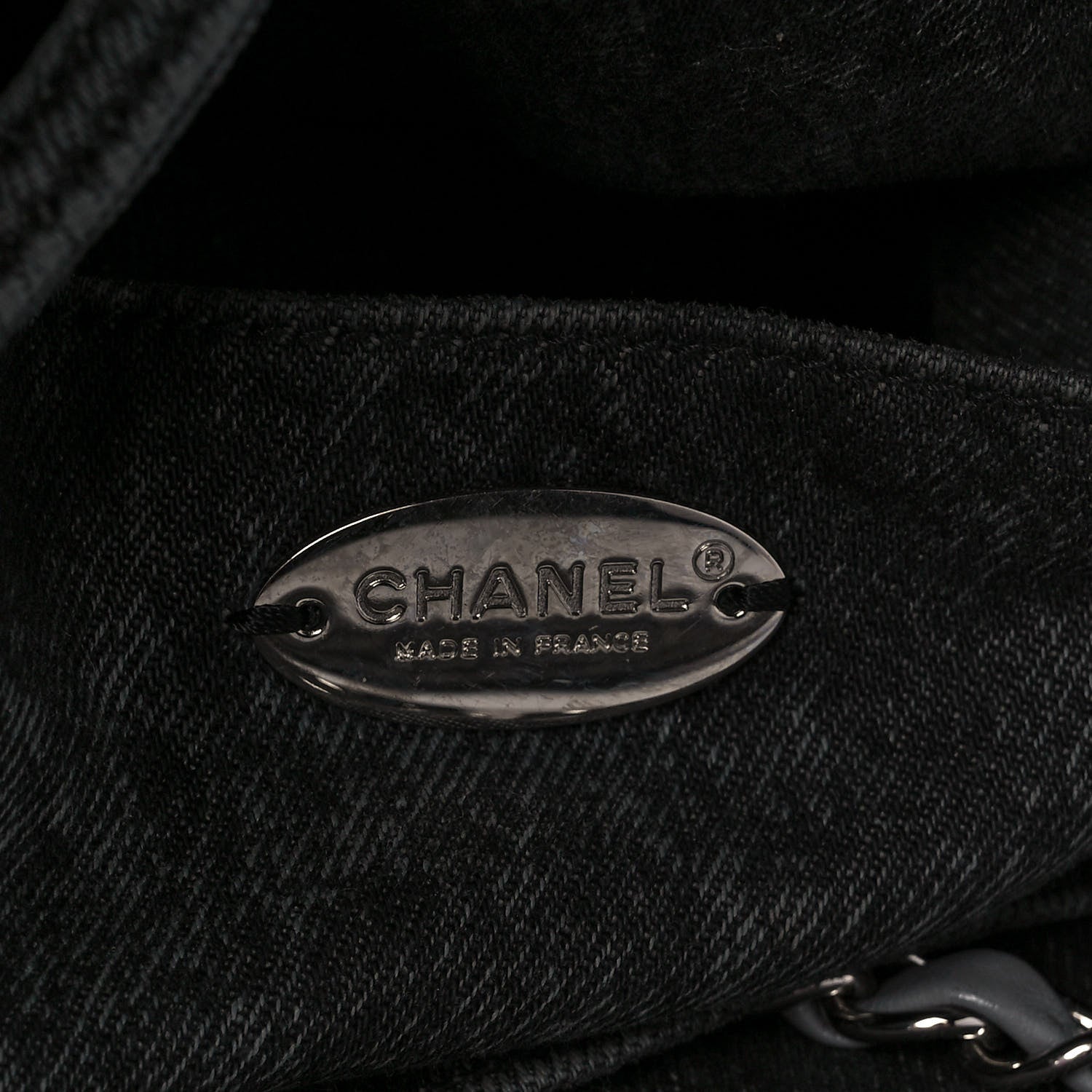 Chanel Denim Quilted 31 Denimpression Shopping Bag Grey Black 6 of 10