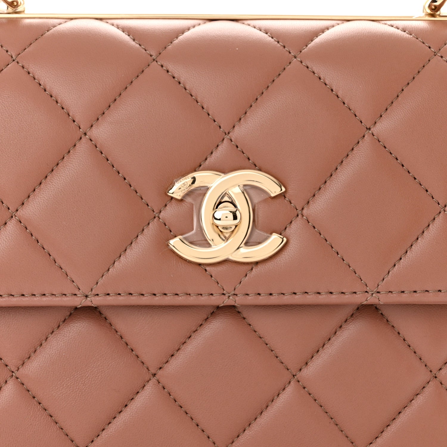 Chanel Lambskin Quilted Small Trendy CC Dual Handle Flap Bag Brown 8 of 11