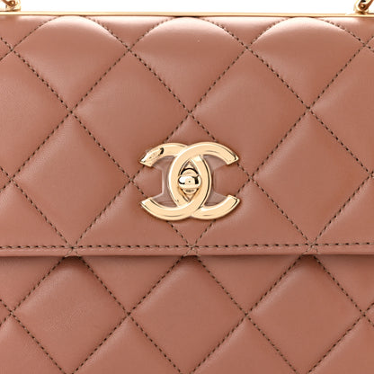 Chanel Lambskin Quilted Small Trendy CC Dual Handle Flap Bag Brown 8 of 11