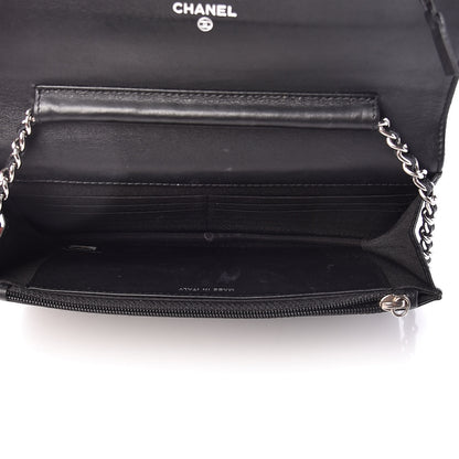 Chanel Caviar Timeless CC Wallet On Chain WOC Black 5 of 13