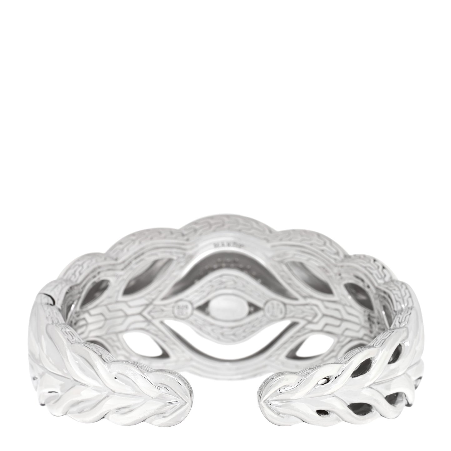 Sterling Silver Diamond Kick Cuff Bracelet