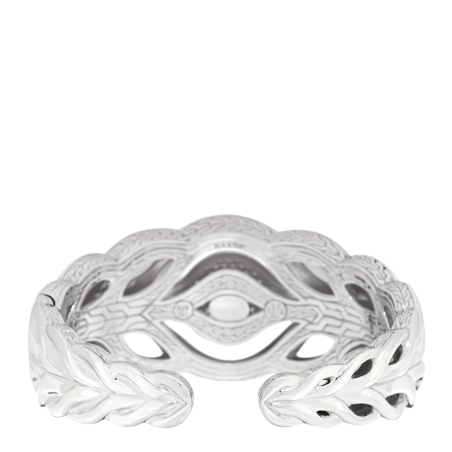 John Hardy Sterling Silver Diamond Kick Cuff Bracelet 2 of 3