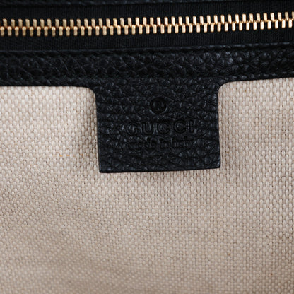 Gucci Pebbled Calfskin Medium Soho Chain Shoulder Bag Black 6 of 7