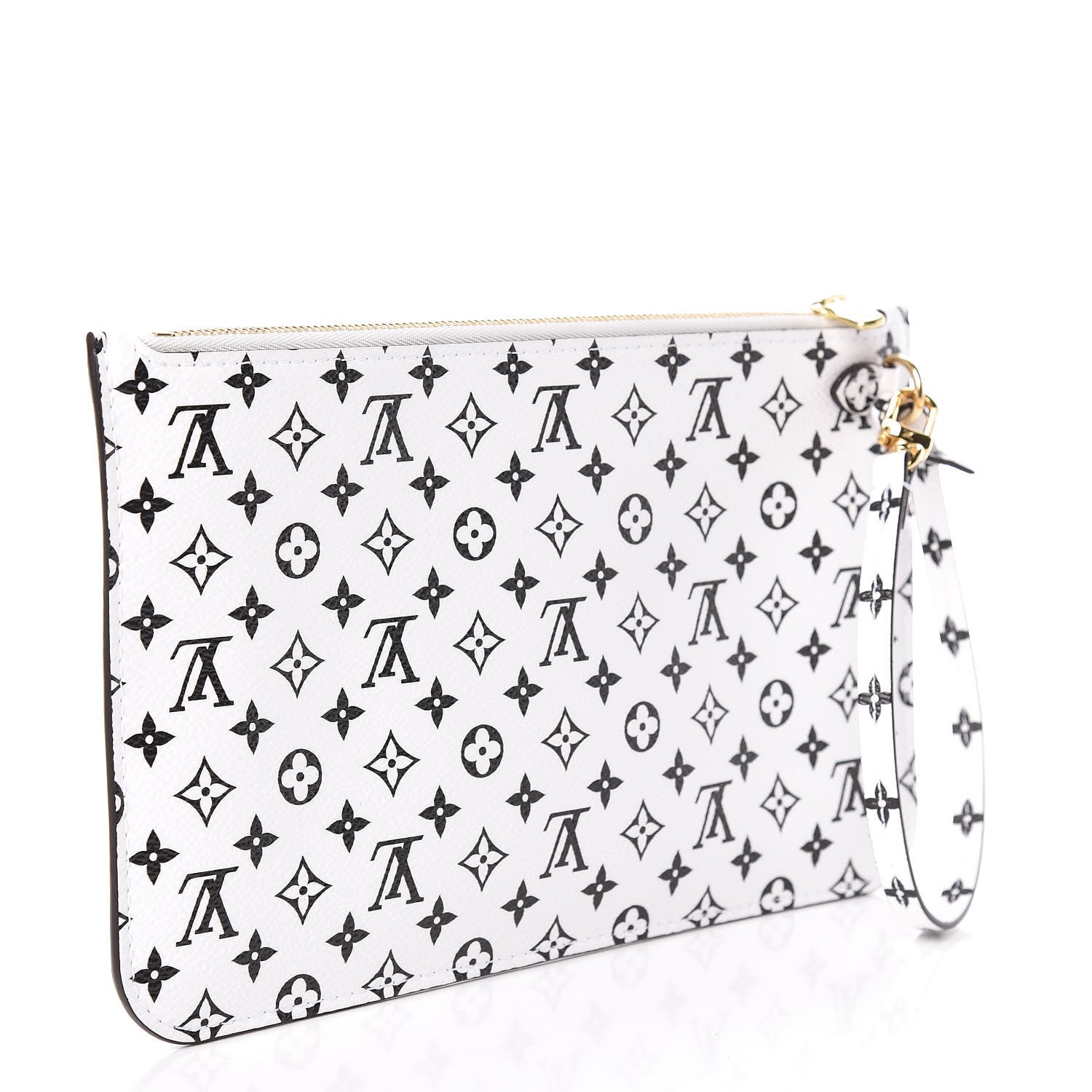 Louis Vuitton Monogram Giant Neverfull MM GM Pochette White 3 of 7