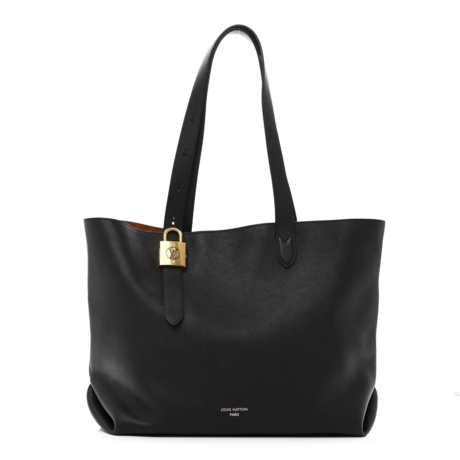 Louis Vuitton Grained Calfskin Low Key Cabas MM Black 1 of 9