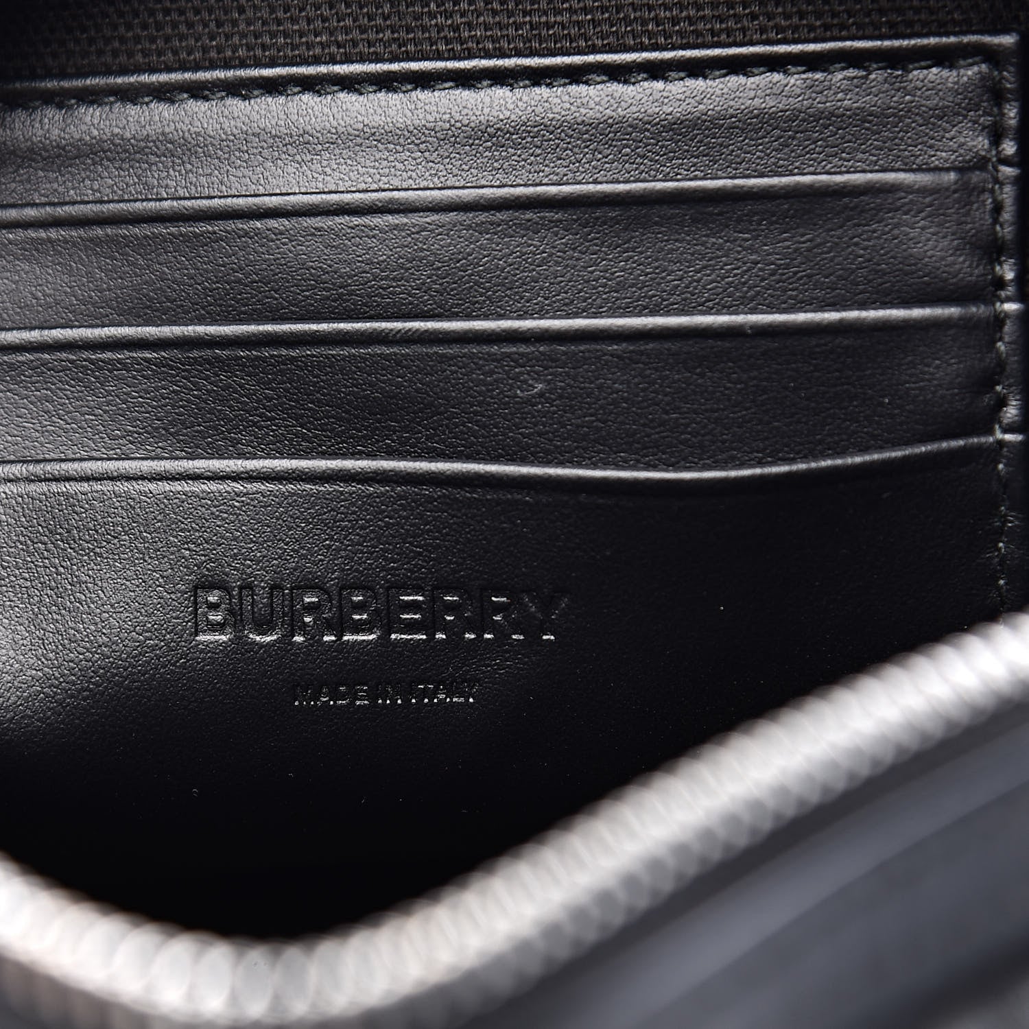 Burberry Calfskin Embossed Monogram Small Camera Bag Black 6 of 8