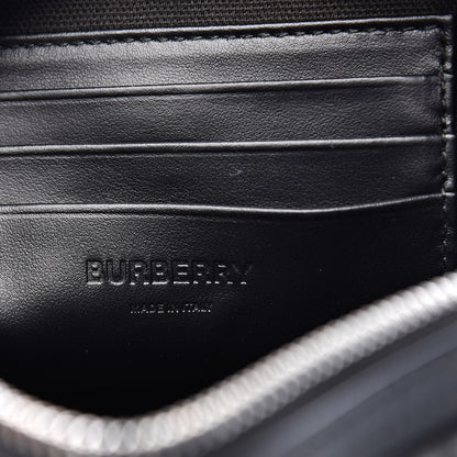 Burberry Calfskin Embossed Monogram Small Camera Bag Black 6 of 8