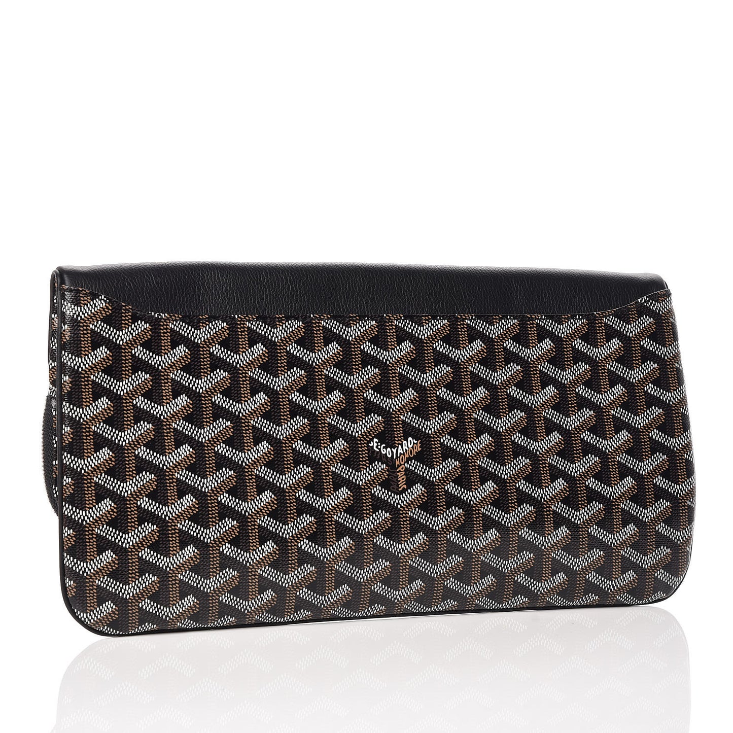 Goyardine Sainte Marie Soft Clutch Black