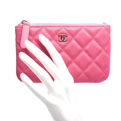 Chanel Caviar Quilted Small Cosmetic Case Pink 2 of 7