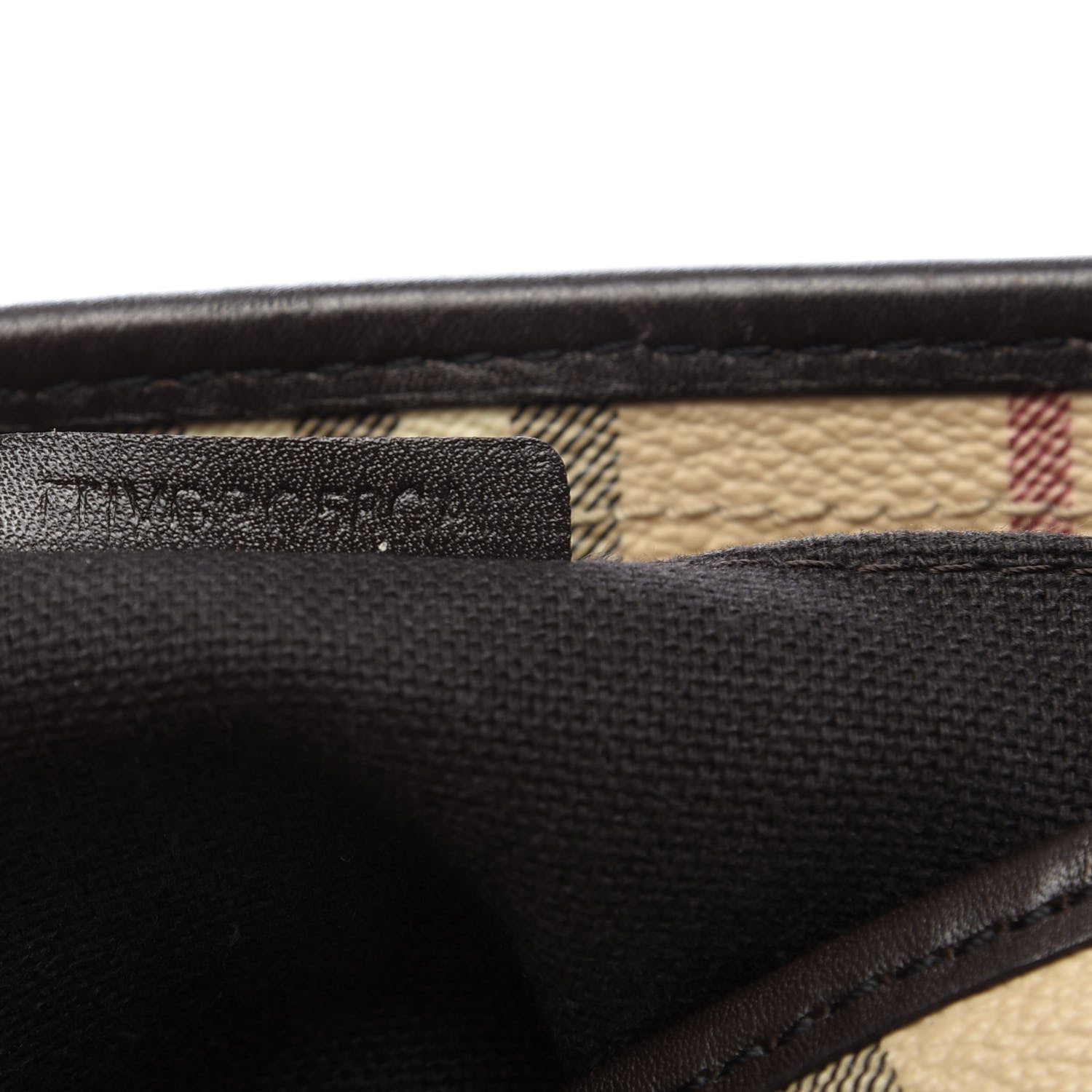 Burberry Haymarket Check Medium Regent Tote Chocolate 10 of 12