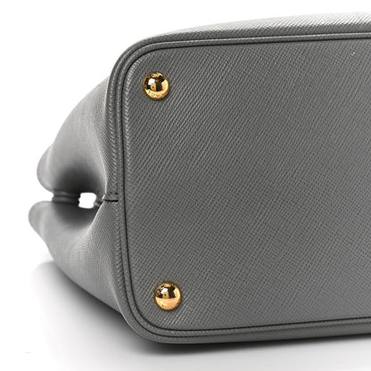 Prada Saffiano Cuir Medium Double Bag Marmo Granato 6 of 7