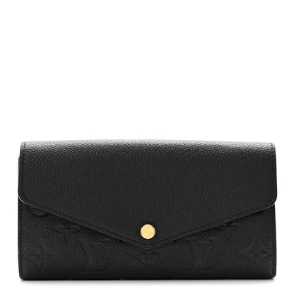 Louis Vuitton Empreinte Sarah Wallet NM Black 1 of 11