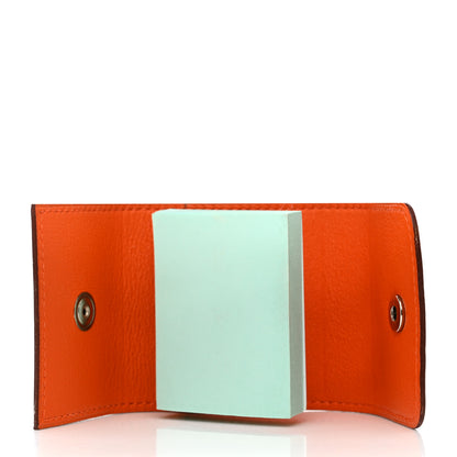 Hermes Chevre Mysore Post It Notepad Holder PM Orange 5 of 7