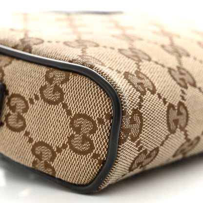 Gucci Monogram Dollar Calfskin Belt Bag Beige Ebony Testa di Moro Marrone Scuro 9 of 12