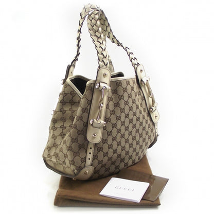 Gucci Canvas Leather Medium Pelham Tote 3 of 10