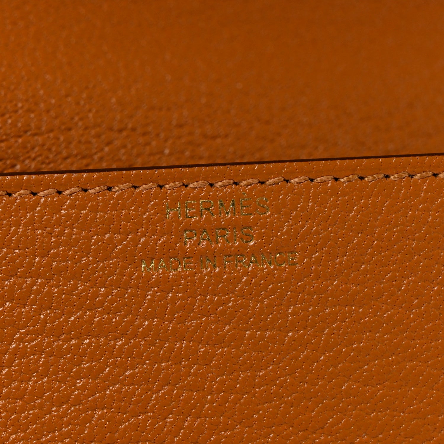 Hermes Chevre Mysore Roulis Slim Wallet Caramel 7 of 10