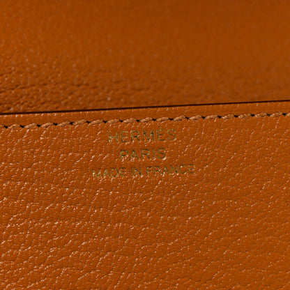 Hermes Chevre Mysore Roulis Slim Wallet Caramel 7 of 10
