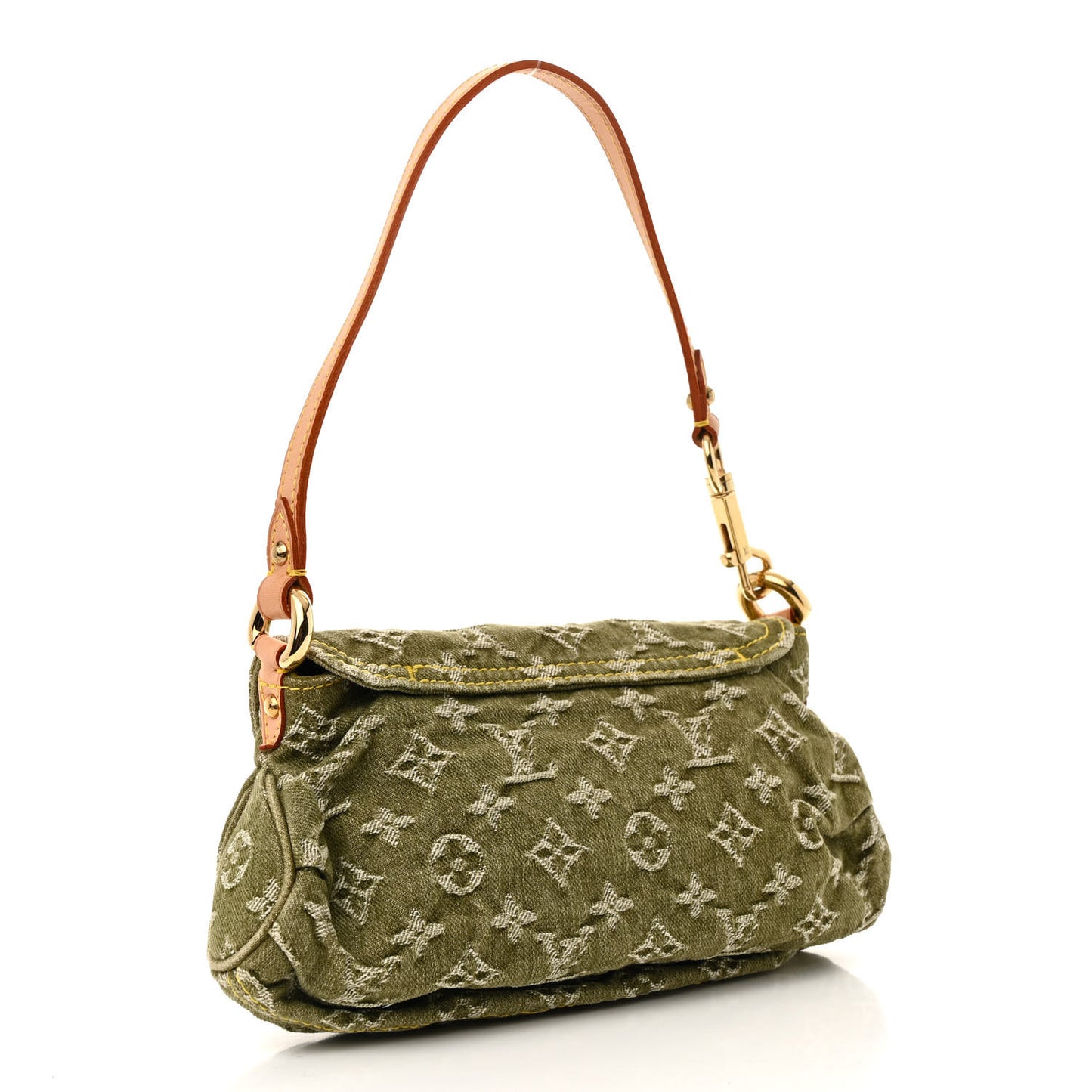 Monogram Denim Mini Pleaty Lichen