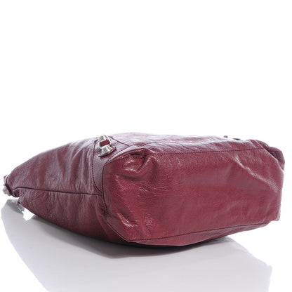Balenciaga Agneau Giant 21 Silver Hardware Day Hobo Cassis 4 of 7