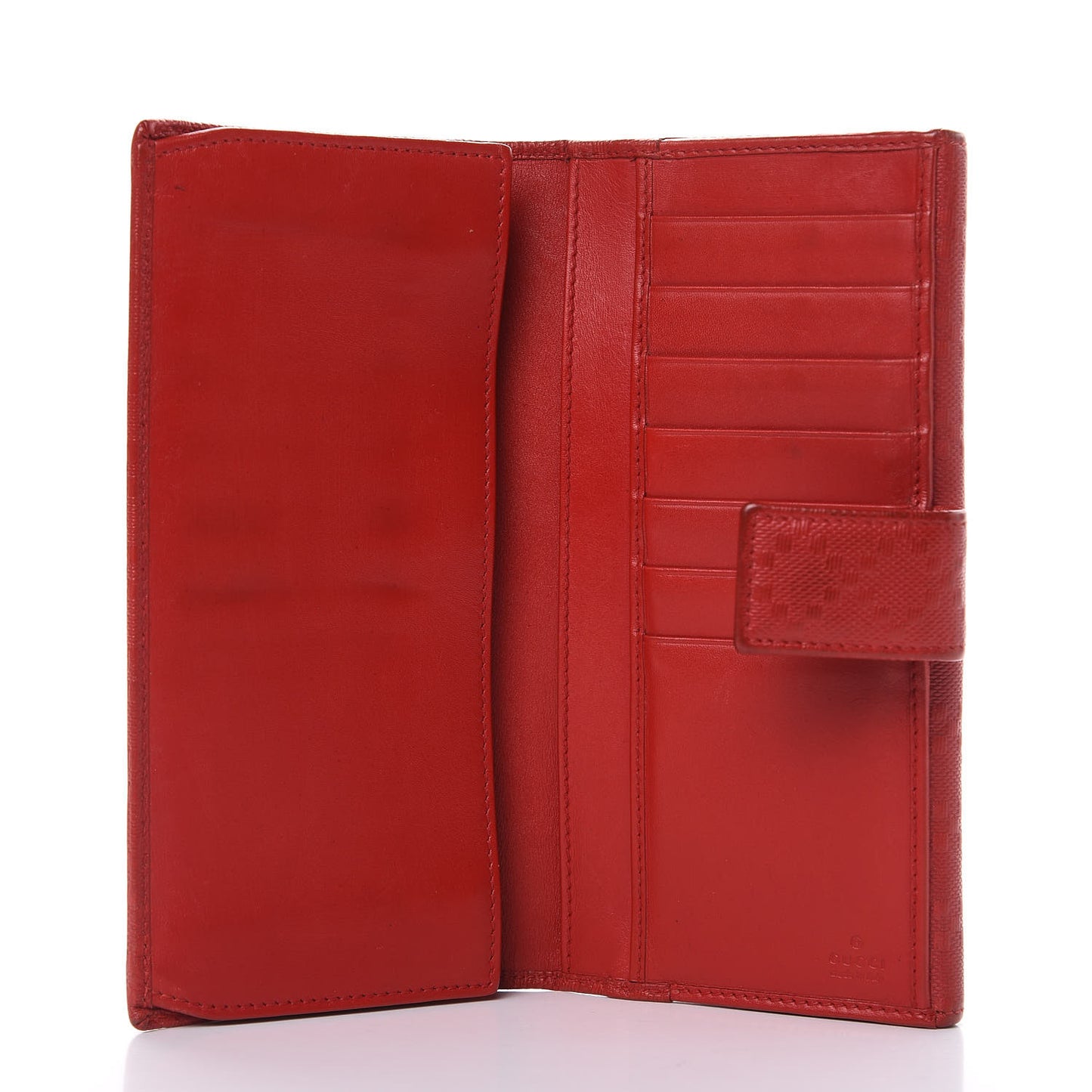 Calfskin Diamante Dice Continental Wallet Tabasco