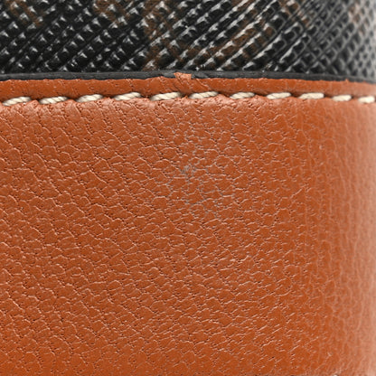 Celine Canvas Triomphe Lambskin Folded Compact Wallet Tan 11 of 11