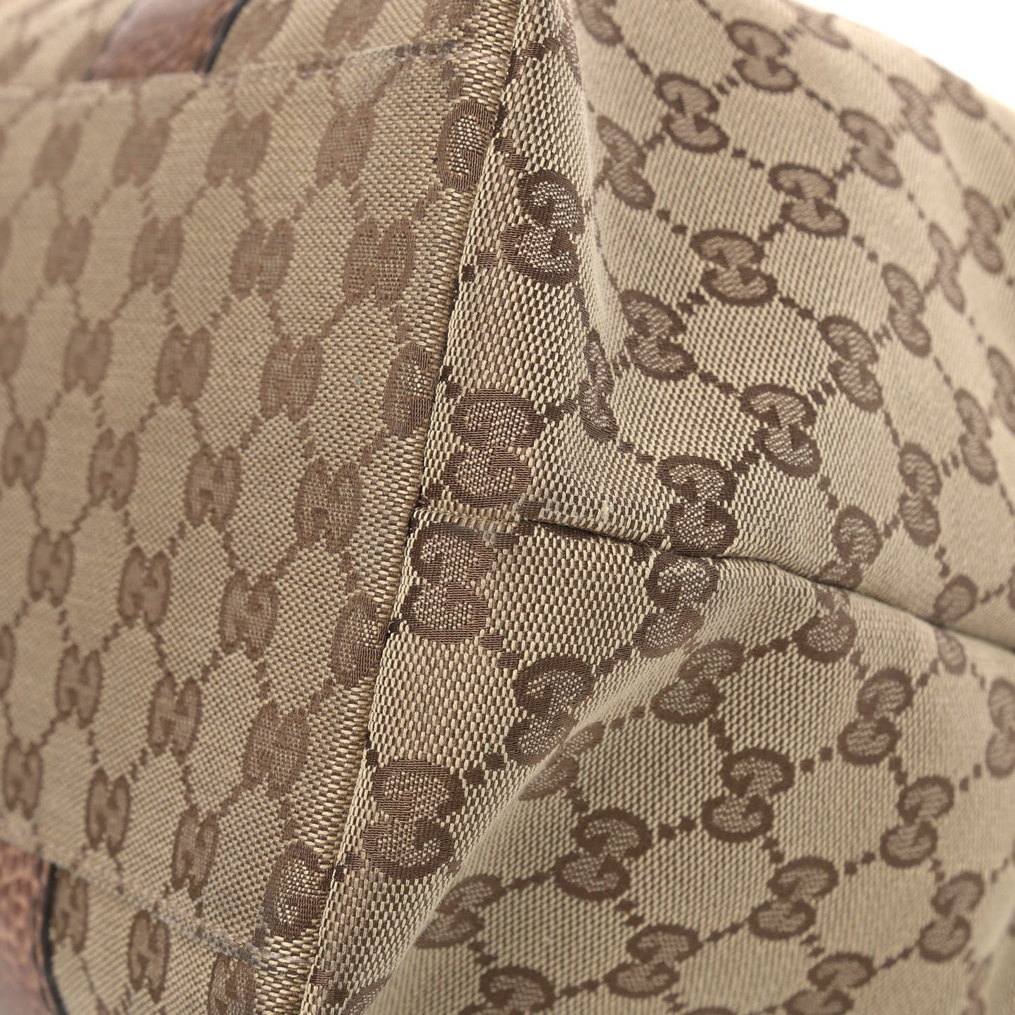 Monogram Medium Bamboo Bar Tote Brown
