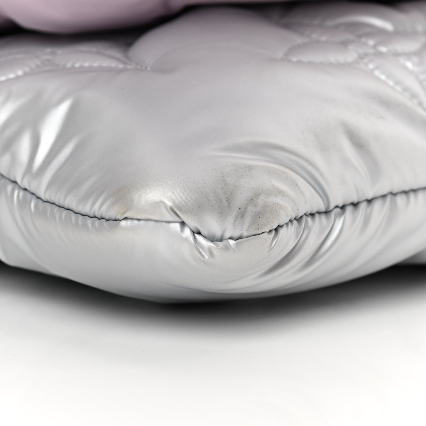 Econyl Monogram Pillow Maxi Multi Pochette Accessories Silver Pale Pink