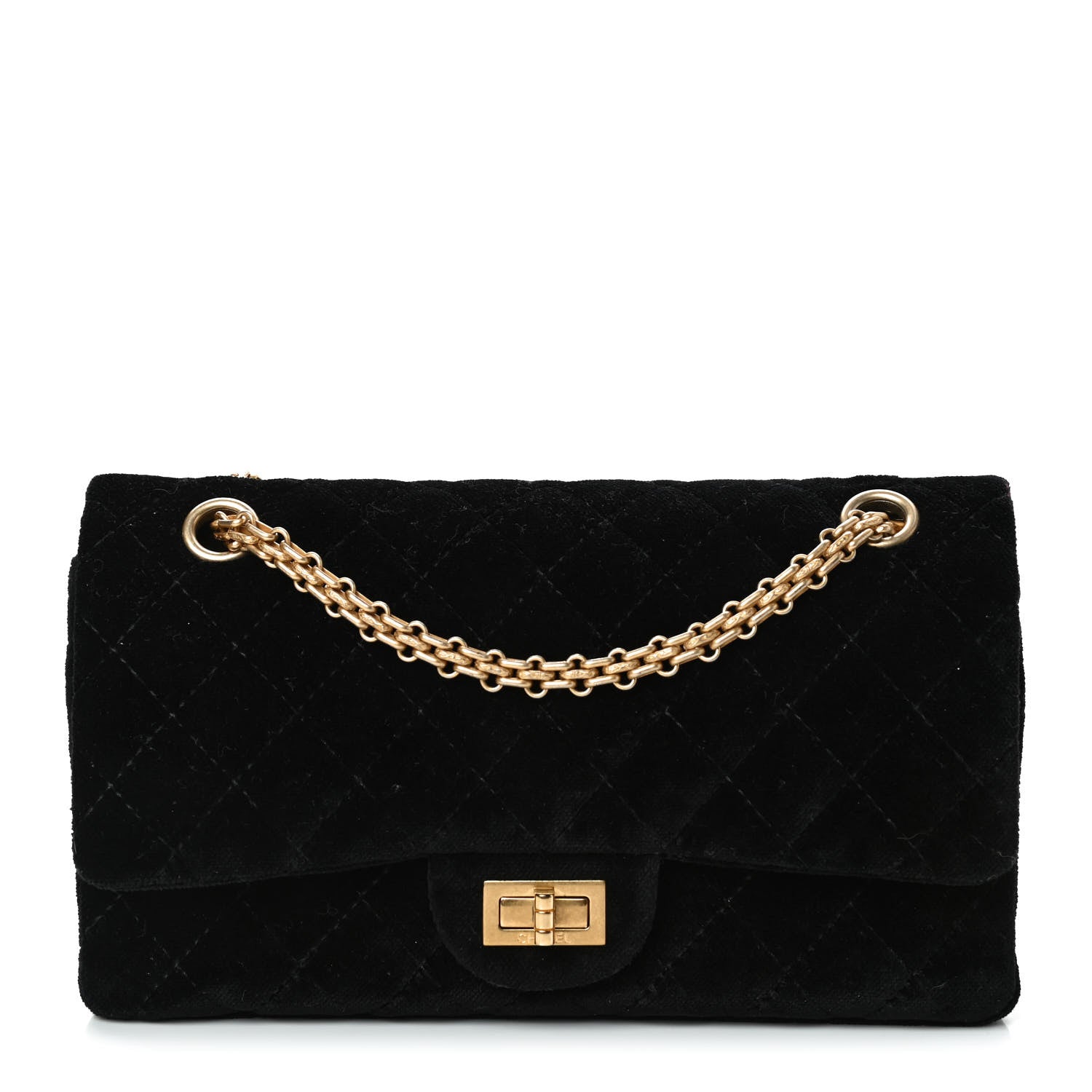 Chanel Velvet Quilted 2.55 Reissue 225 Flap Black 1 of 4