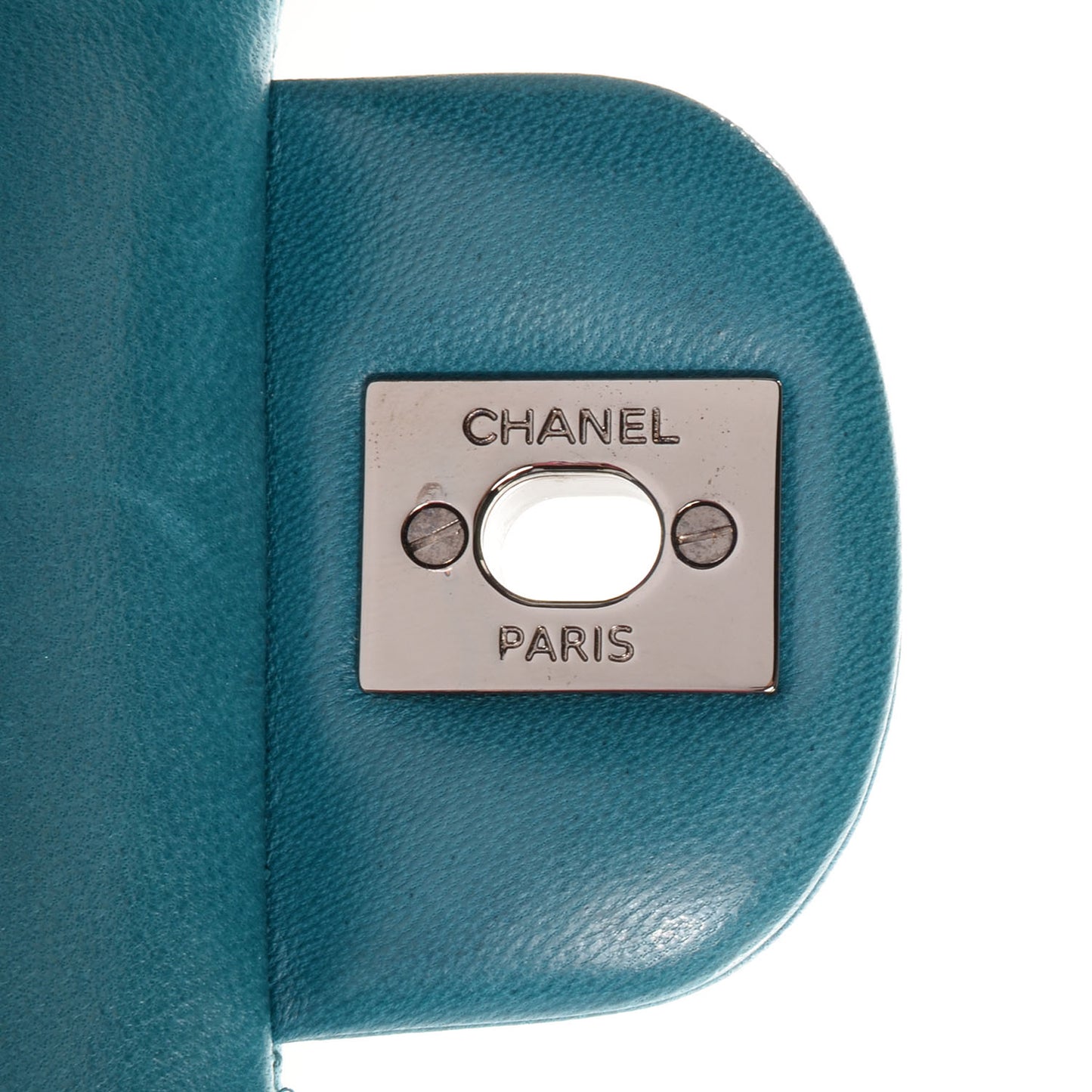 Lambskin Medium Double Flap Turquoise